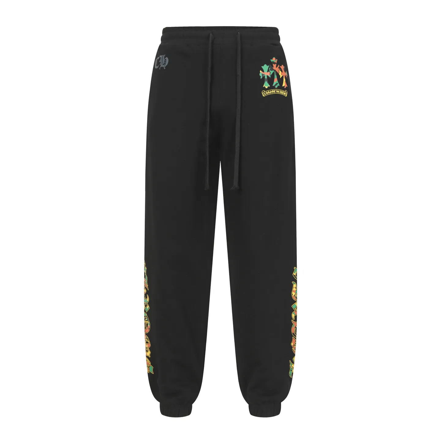 P270 #W5002 model, cross-border running quantity, please do not place an order if you pursue quality - Chrome Hearts/Chrome Hearts white Sanskrit letter printed trousers, casual pants and sweatpants - High weight, high density and high quality. The wool is soft, delicate and skin-friendly. Soft and silky to the touch. Warmth and skin-friendly. - Custom-woven and dyed with no color difference. No matter the fabric or workmanship details, it beats the ordinary version on the market. -Colour: black -Size: S M L XL